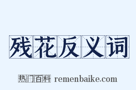 残花反义词是什么意思的图片